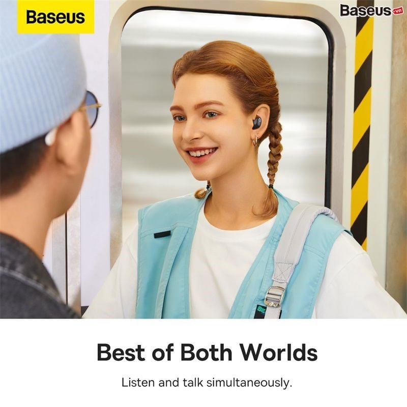 Tai nghe Chống Ồn Bluetooth Baseus Bowie WM05 True Wireless Earphones creamy