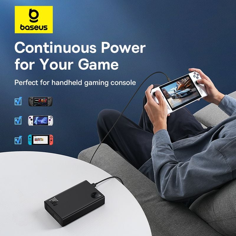 Pin Dự Phòng Baseus Adaman Digital Display Fast Charge Power Bank 24000mAh 140W