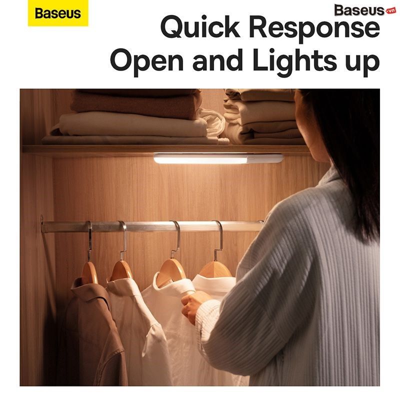Đèn Cảm Ứng Thông Minh Baseus Sunshine Series PIR Motion Sensor Semiarc Wardrobe Light