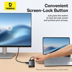 Hub Mở Rộng Kết Nối Baseus Metal Gleam Series II 10-in-1 (1*HDMI4K@120Hz+1*HDMI4K@60Hz+1*RJ45 GbE, 1*SD/TF, 1*PD, 1*Type-C 3.2Gen1 10Gbps, 2*USB2.0, 1*USB3.0)