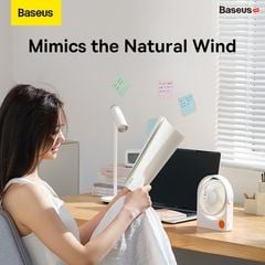 Quạt Mini Để Bàn Baseus Serenity Desktop Fan (USB/2000mAh, Nhỏ gọn Di Động, Có Thể Điều Chỉnh Góc Độ)