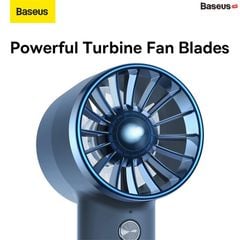 Quạt Mini Cầm Tay Baseus Flyer Turbine Handheld Fan 2000mAh (Tích hợp cáp sạc Lightning cho iPhone）