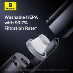 Máy Hút Bụi Cầm Tay Baseus A0 Pro Car Vacuum Cleaner (30W, 4000Pa, 2000mAh)