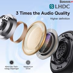 Tai Nghe Không Dây Chống Ồn Baseus Bowie H1i Bisa 3D ANC (Bluetooth 5.3, Dual Hi-Res Audio, LHDC, -48dB, 100H, APP Control, No-delay & HD Stereo Gaming Earbuds)