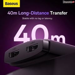 Bộ chuyển HDMI 2 chiều Baseus AirJoy – 1 thiết bị ra 2 màn hoặc 2 thiết bị vào 1 màn, hỗ trợ 4K@60Hz, 2K@120Hz