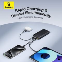Pin Dự Phòng Baseus Bipow 2 Digital Display With Built-in USB-C Cable 10000mAh/20000mah 20W
