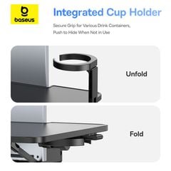 Bàn Xếp Gắn Lưng Ghế Đa Năng Dùng Trên Ô Tô Baseus MagPro II for Backseat Headrests (Xoay 360°, 180° Vertical Adjustment)