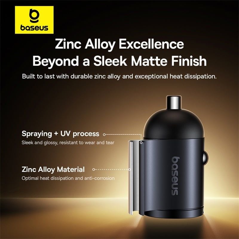 Tẩu Sạc Cho Ô Tô Baseus Tiny Star Mini 30W (USB+Type-C / 2*Type-C)
