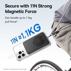 Giá Đỡ Ví Từ Tính 2-in-1 Baseus MagPro 3 (2-in-1 Wallet & Stand, RFID Blocking, Adjustable for Hands-Free Viewing, 11N Strong Magnetic Attachment, Holds Up to 3 Cards, Built-in 360° Rotating Stand)