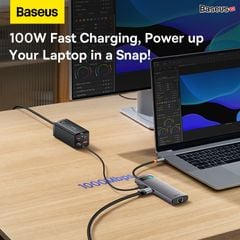 Hub Mở Rộng Đa Năng Baseus StarJoy Type-C HUB Adapter Cho Macbok Laptop Smartphone 4K/60Hz