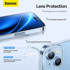 Ốp Lưng Trong Suốt Baseus Simple Clear Case Dùng Cho iPhone 14/16 Series (Siêu nét, chống ố vàng)