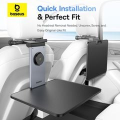 Bàn Xếp Gắn Lưng Ghế Đa Năng Dùng Trên Ô Tô Baseus MagPro II for Backseat Headrests (Xoay 360°, 180° Vertical Adjustment)