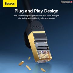 Cáp Mạng 2 Đầu LAN Baseus High Speed 7 types of RJ45 10Gigabit network cable (round cable)