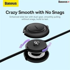 Cáp Sạc Dây Rút Thế Hệ Mới Baseus Bright Mirror 2 Series Retractable 3-in-1 Fast Charging Data Cable (USB to M+L+C 3.5A 1.1m)