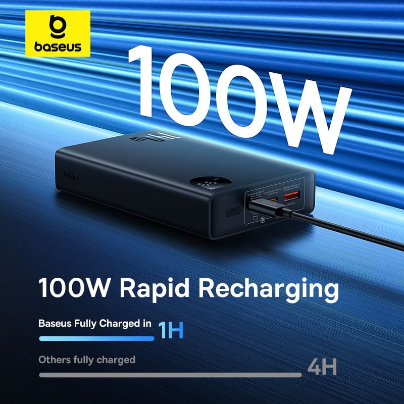 Pin Dự Phòng Baseus Adaman Digital Display Fast Charge Power Bank 24000mAh 140W