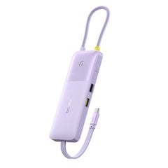 Hub Mở Rộng Kết Nối Đa Năng Baseus Nomos Series 6-in-1 (Dual Fast Charging, Type-C to HDMI 4K@60Hz*1, USB3.2*1, Type-C3.2*1, Type-C3.2 & PD20W*1, USB2.0*1+PD*1)