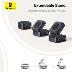 Đế Sạc Không Dây Baseus PicoGo Series 2-in-1 Qi2 15W & Sạc Có Dây 67W (C to C 100W Cable Included)
