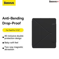 Bao Da Nam Châm Baseus Safattach Y-type Magnetic Stand Case For Pad Pro 11-inch Và 12.9-inch