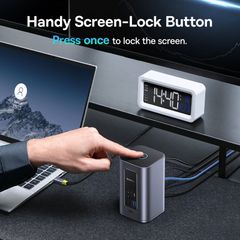 Hub Mở Rộng Đa Năng 12-in-1 Baseus NU1 Air Spacemate (USB-C to 2*HDMI 4K@60Hz+2*USB-C (10Gbps)+2*USB-A (5Gbps)+2*USB-A (480Mbps)+1*RJ45+SD/TF 3.0+1*USB-C (PD))