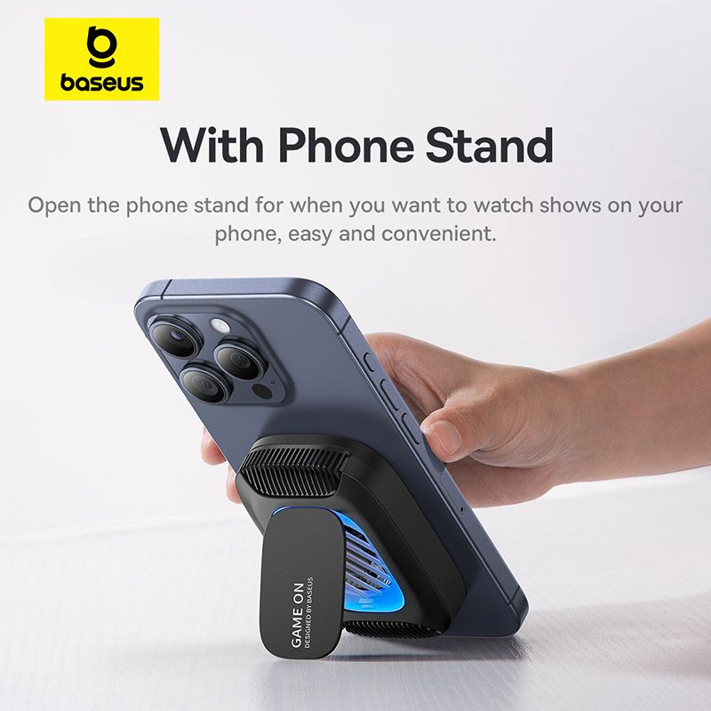 Quạt Tản Nhiệt Cho Điện Thoại Kiêm Giá Đỡ + Sạc Không Dây 15W Baseus MagPro 2 Series Ultra-Thin