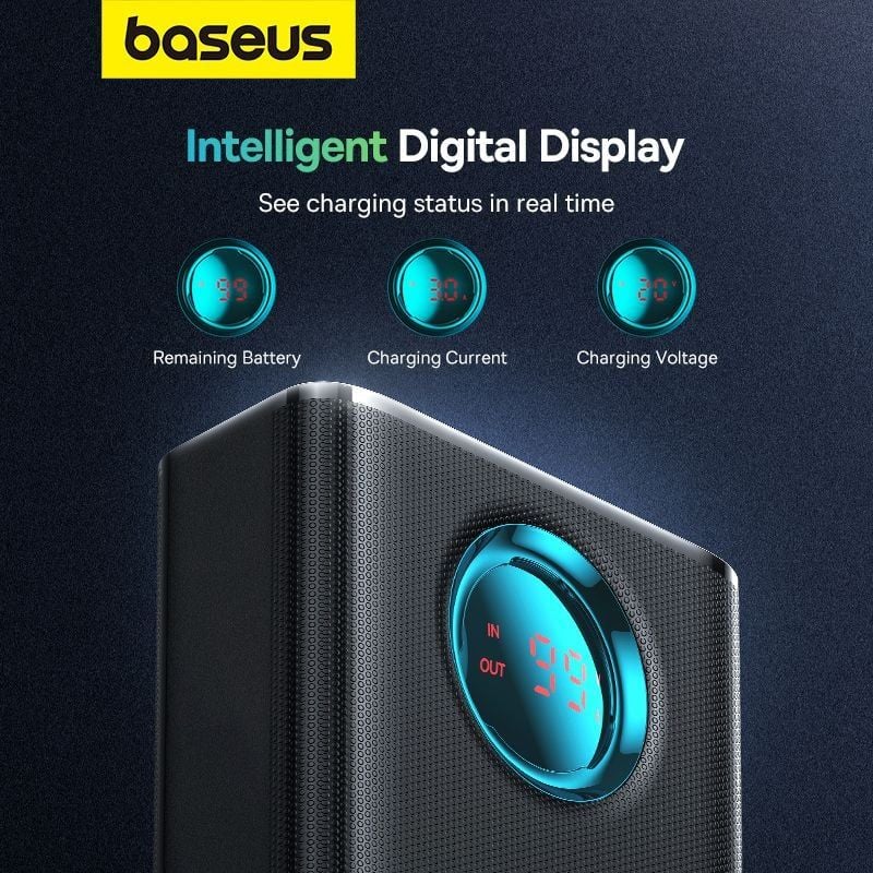 Pin Dự Phòng Công Suất Cao Baseus Amblight Digital Display Fast Charge Power Bank 26800mAh 65W