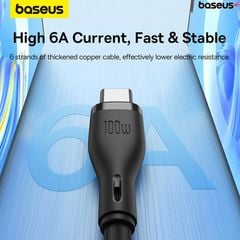 Cáp Sạc Đa Năng 3 in 1 Baseus Pudding Series One-for-three Fast Charging Cable USB to M+L+C 100W