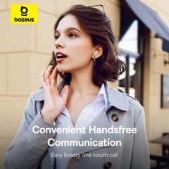 Tai Nghe Không Dây TWS Baseus AirNora 3 ANC (Bluetooth v5.4, 6.5H, -45db Noise Cancellation, 4-Mic ENC)