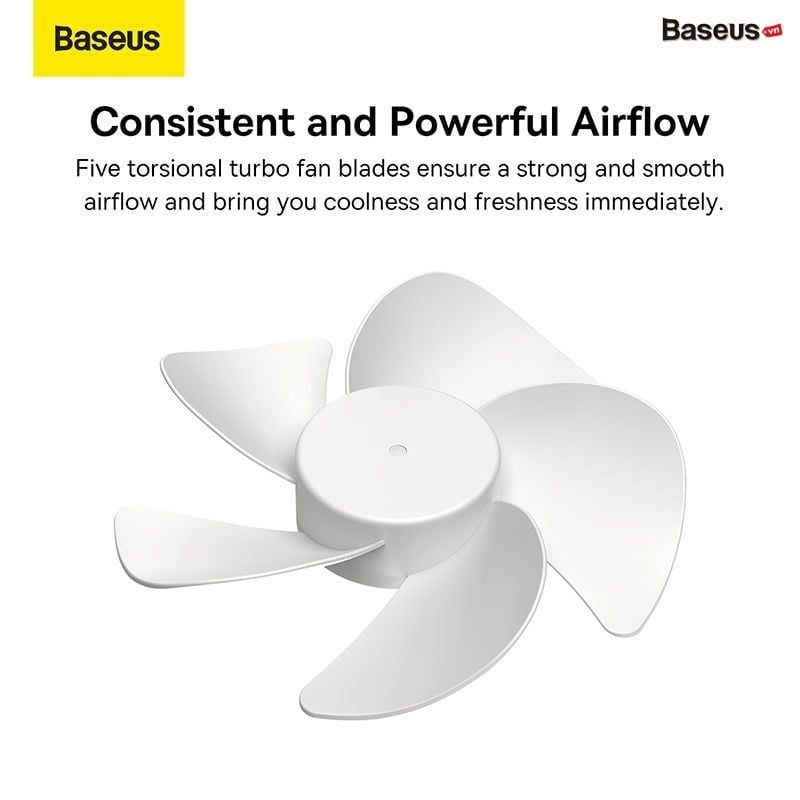 Quạt Mini Pin Sạc Để Bàn Baseus Serenity Desktop Fan Pro 2000 mAh (Pin sạc 2000mAh, 3 Mức gió, Siêu êm)