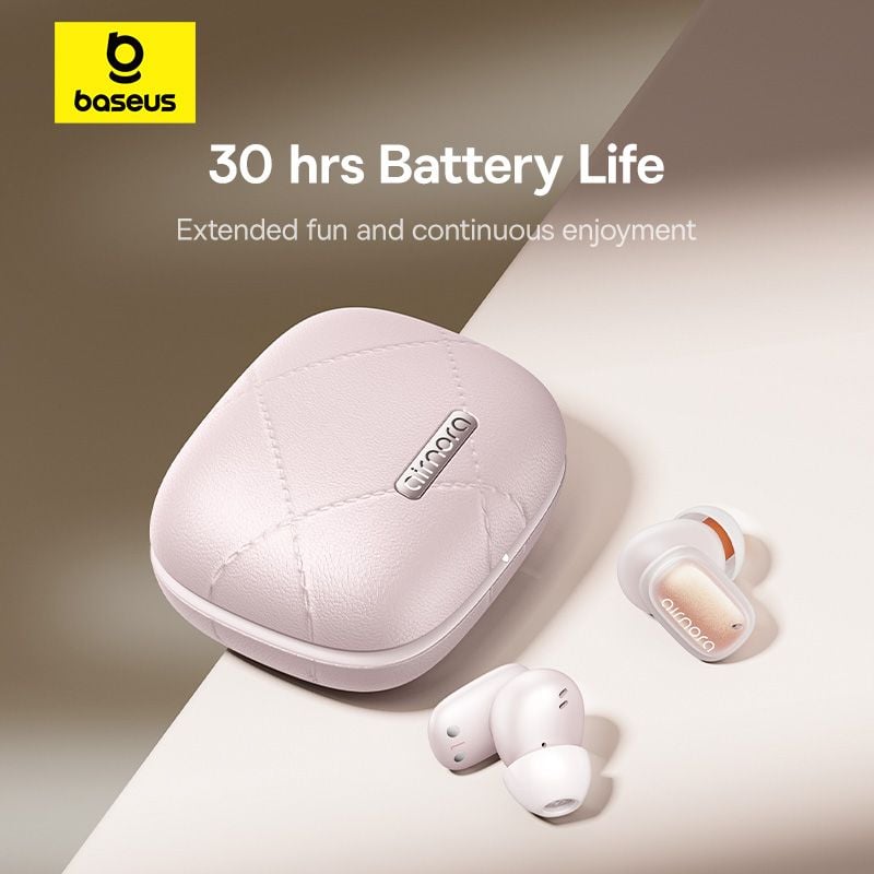 Tai Nghe Không Dây TWS Baseus AirNora 3 ANC (Bluetooth v5.4, 6.5H, -45db Noise Cancellation, 4-Mic ENC)