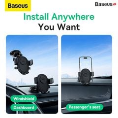 Giá Đỡ Điện Thoại Trên Ô Tô Baseus UltraControl Lite Series Car Holder Gắn Kính và Taplo Siêu Chắc Chắn (Auto Clamping)