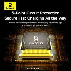 Tẩu Sạc Cho Ô Tô Baseus Tiny Star Mini 30W (C+C/Lightning Cable Included)