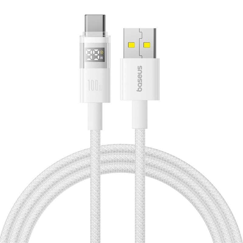 Cáp Sạc Nhanh USB to Type-C Baseus Display 2 100W (Digital Display, 480Mbps)
