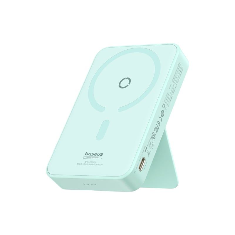 Pin sạc không dây Baseus MagPro 5000mAh 20W – Nam châm, chân đế giữ máy, sạc nhanh, box China