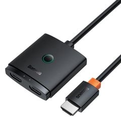 Thiết Bị Chuyển Đổi HDMI 2 Chiều Baseus AirJoy Series 2-in-1 Bidirectional HDMI Switch (2 Devices to 1 Screen or 1 Device to 2 Screen, Support 4K60Hz/ 2k120Hz)