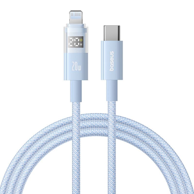 Cáp Sạc Nhanh C to Lightning Baseus Display 2 20W (Digital Display, 480Mbps)