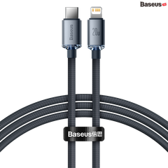 Cáp sạc nhanh Baseus Crystal Shine USB/Type-C to Lightning, PD 20W – Siêu bền, truyền dữ liệu tốc độ cao
