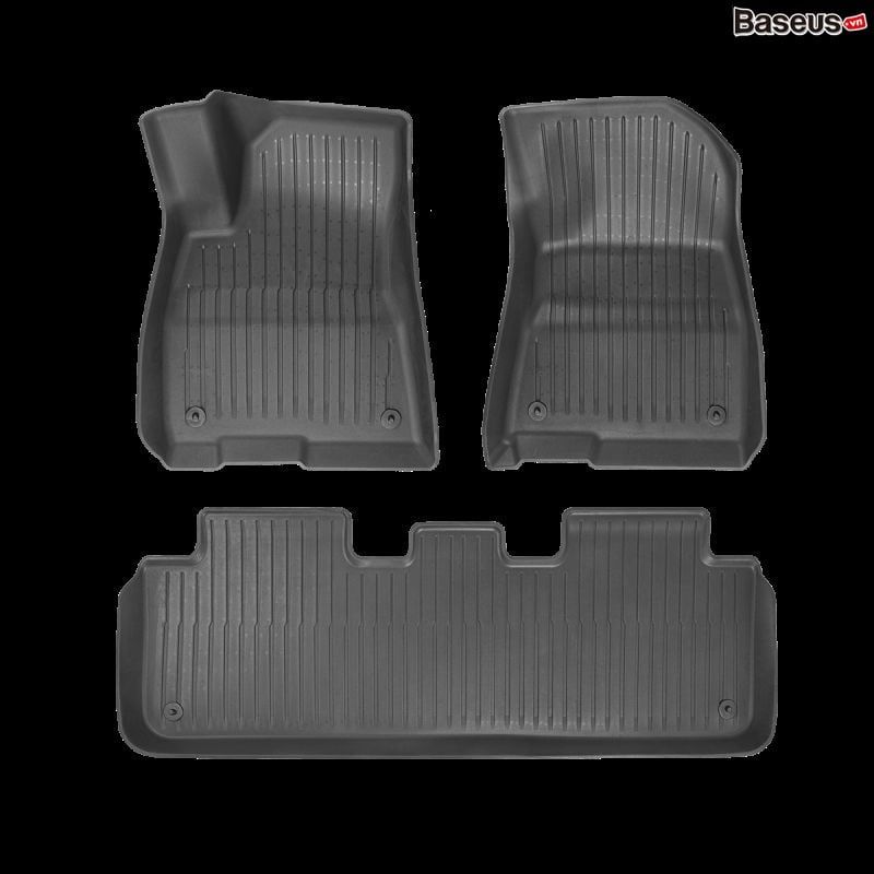 Thảm Lót Sàn Ô Tô Baseus T-Space Series 3-Piece Floor Mat Cho Tesla Model Y