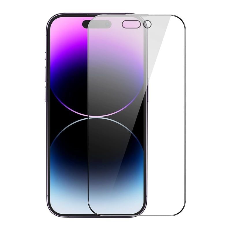 Kính Cường Lực Full HD 4K Chống Nhìn Trộm Cho iPhone 14 Series Baseus 0.3mm Full-Coverage Privacy Protection Crystal Tempered Glass Screen Protector (HD Anti Peeping)