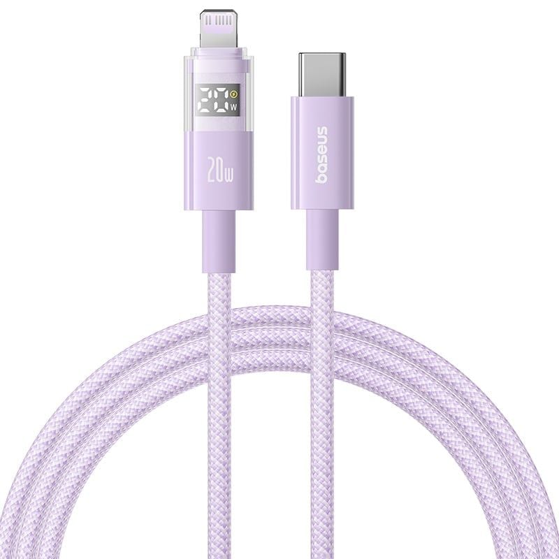 Cáp Sạc Nhanh C to Lightning Baseus Display 2 20W (Digital Display, 480Mbps)