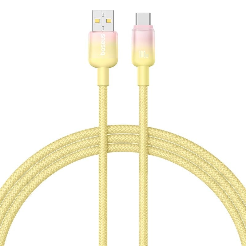 Cáp Sạc Nhanh USB to Type-C Baseus Discolor Series 100W (480Mbps)