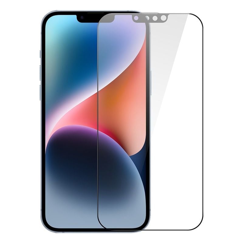 Kính Cường Lực Full HD 4K Chống Nhìn Trộm Cho iPhone 14 Series Baseus 0.3mm Full-Coverage Privacy Protection Crystal Tempered Glass Screen Protector (HD Anti Peeping)