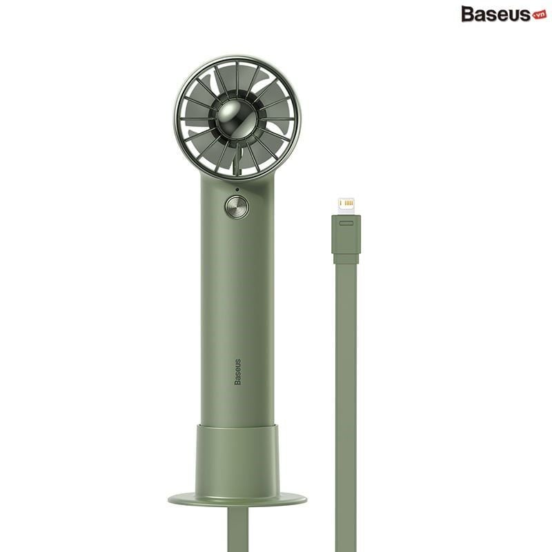 Quạt Mini Cầm Tay Baseus Flyer Turbine Handheld Fan 2000mAh (Tích hợp cáp sạc Lightning cho iPhone）