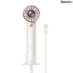 Quạt Mini Cầm Tay Baseus Flyer Turbine Handheld Fan 2000mAh (Tích hợp cáp sạc Lightning cho iPhone）