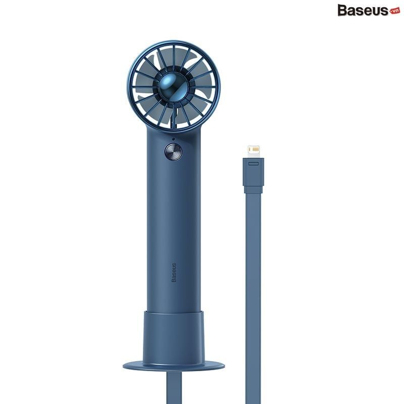 Quạt Mini Cầm Tay Baseus Flyer Turbine Handheld Fan 2000mAh (Tích hợp cáp sạc Lightning cho iPhone）