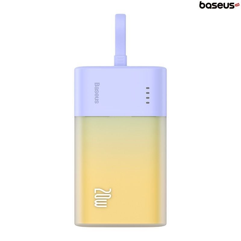 Pin dự phòng Baseus Popsicle 5200mAh – Sạc nhanh 20W PD/QC/AFC/FCP, tặng cáp C to C 60W, nhỏ gọn, tiện lợi mang theo