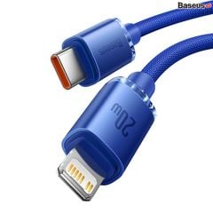 Cáp sạc nhanh, truyền dữ liệu tốc độ cao siêu bền Baseus Crystal Shine Series Fast Charging Data Cable (USB/Type C to Lightning, PD 20W Fast Charge)