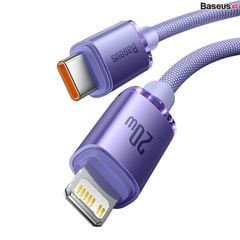 Cáp sạc nhanh, truyền dữ liệu tốc độ cao siêu bền Baseus Crystal Shine Series Fast Charging Data Cable (USB/Type C to Lightning, PD 20W Fast Charge)