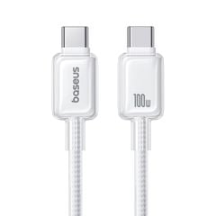 Cáp Sạc Nhanh C to C Baseus Crystal-Clear 100W (480Mbps, Dual-Layer Protection)