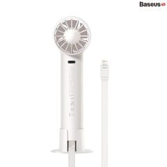 Quạt Mini Cầm Tay Baseus Flyer Turbine Handheld Fan 2000mAh (Tích hợp cáp sạc Lightning cho iPhone）