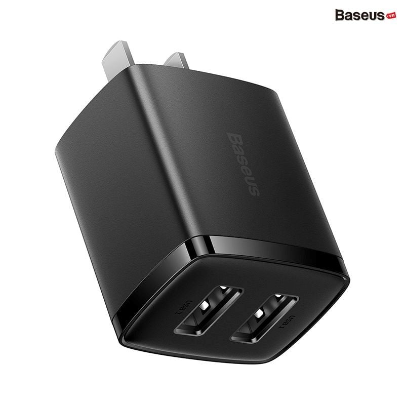 Củ Sạc Baseus Compact Charger 2 Cổng USB 10.5W